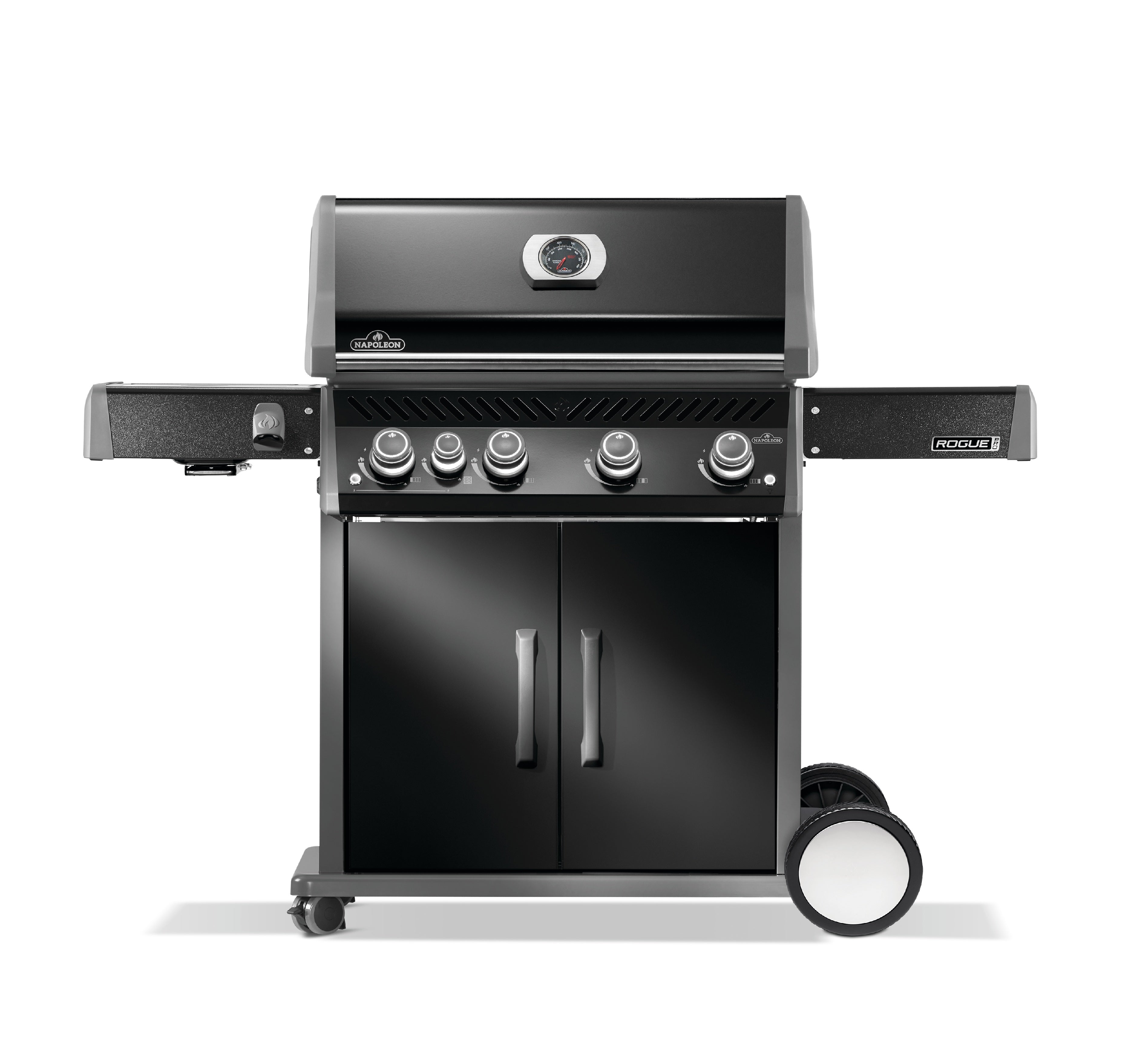 Napoleon Rogue PRO 525 SIB Black Gas Grill | Gas BBQs NZ | Napoleon NZ | black gas grill,Gas BBQ,infrared side burner grill,Napoleon gas grill,Napoleon Rogue PRO 525 SIB,propane gas grill,Rogue PRO 525 | Outdoor Concepts