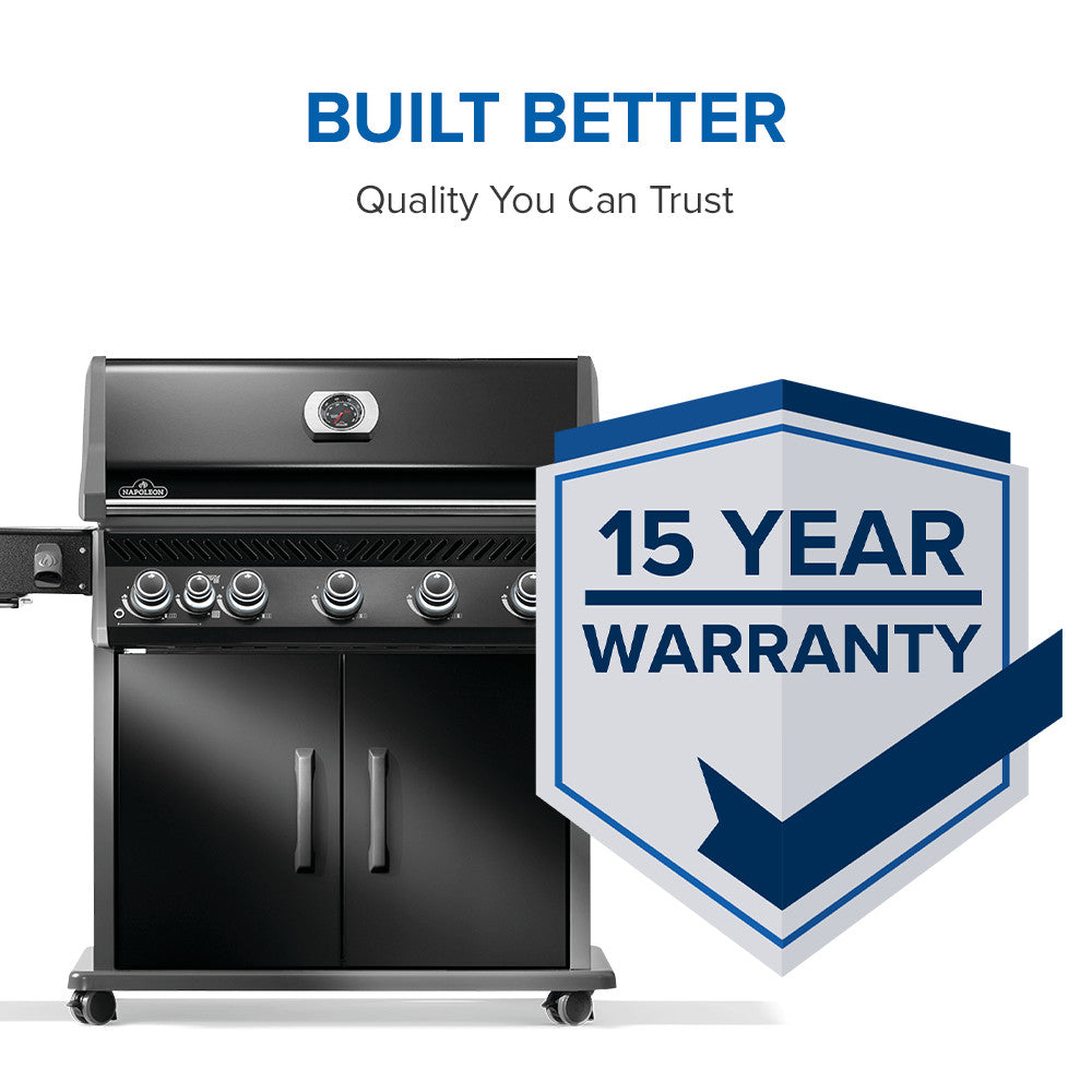 Napoleon Rogue PRO 625 SIB Black Gas Grill | Gas BBQs NZ | Napoleon NZ | Gas BBQ,infrared side burner grill,Napoleon gas grill,Napoleon Rogue PRO 625,porcelainized cast iron grill,propane gas grill | Outdoor Concepts