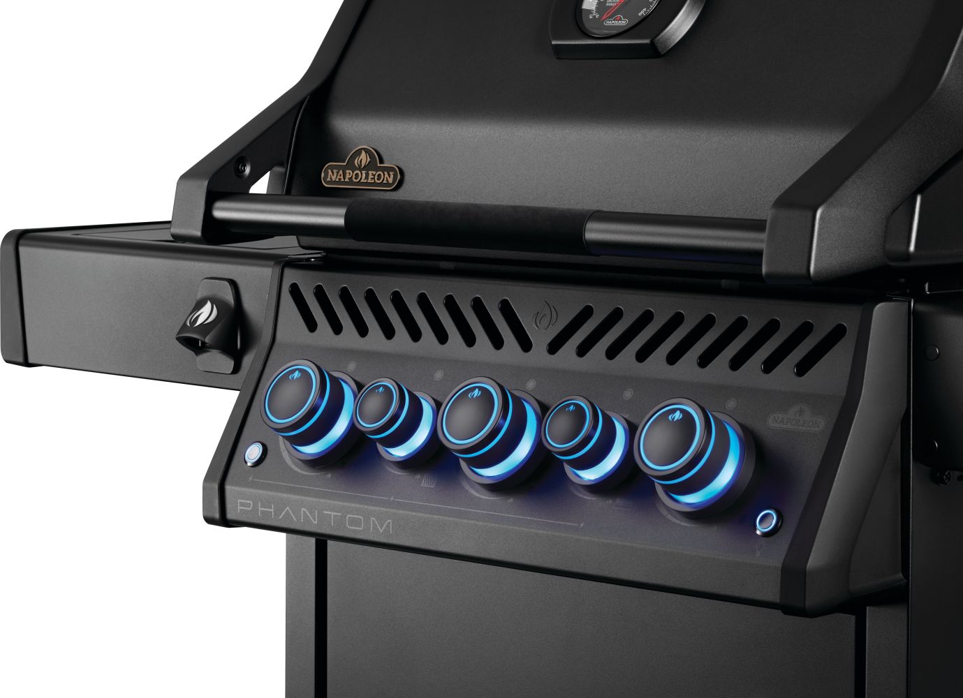 Napoleon Phantom Rogue PRO-S 425 RSIB Propane Gas Grill Matte Black | Gas BBQs NZ | Napoleon NZ | Gas BBQ,infrared sear station grill,matte black BBQ,Napoleon gas grill,Napoleon Phantom Rogue PRO-S 425,outdoor grill,propane gas grill,rotisserie burner grill | Outdoor Concepts