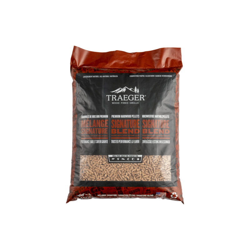 Traeger Signature Blend Pellets 9kg | BBQ Smoking Chips & Pellets NZ | Traeger NZ | Accessories,BBQ Accessories,Fuels,Pellets | Outdoor Concepts