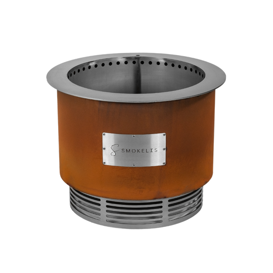 Smokelis Kindle - Corten/Stainless Smokelis Fire Pit | Fire Pit NZ | Smokelis NZ | firepit | Outdoor Concepts