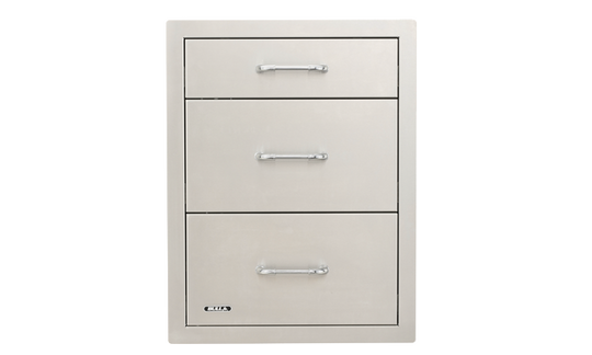 Bull Stainless Steel Triple Drawer System | Outdoor Kitchen NZ | Bull NZ | Outdoor Kitchen | Outdoor Concepts