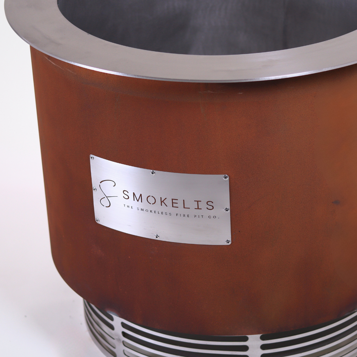 Smokelis Gather- Corten/Stainless (Staino) Smokeless Fire Pit | Fire Pit NZ | Smokelis NZ | firepit | Outdoor Concepts