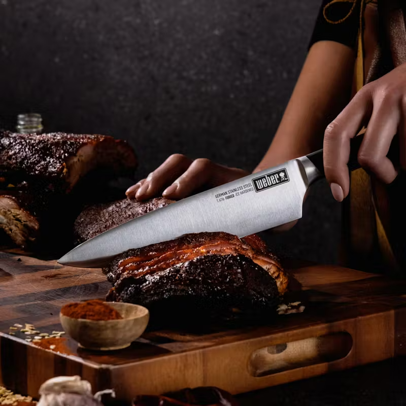Weber Chefs Knife 20cm | Knives NZ | Weber NZ | Accessories,BBQ Accessories,BBQ Tools,Knives | Outdoor Concepts