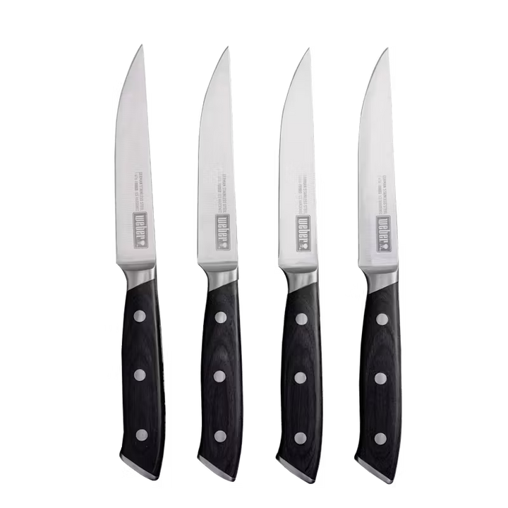 Weber Steak Knife 4 Piece Set | Knives NZ | Weber NZ | Accessories, BBQ Accessories, BBQ Tools, Knives | Outdoor Concepts