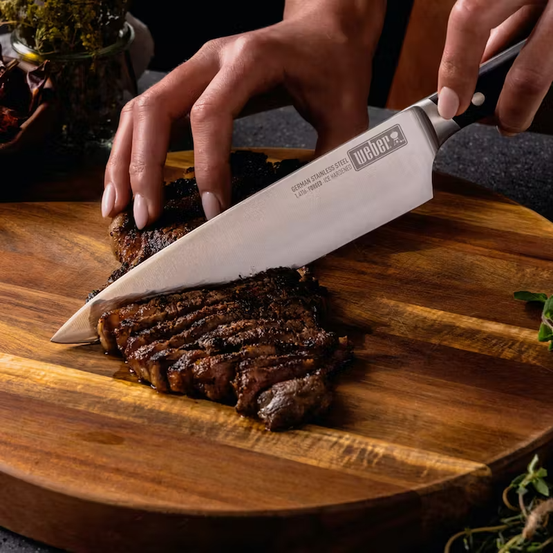 Weber Chefs Knife 20cm | Knives NZ | Weber NZ | Accessories,BBQ Accessories,BBQ Tools,Knives | Outdoor Concepts