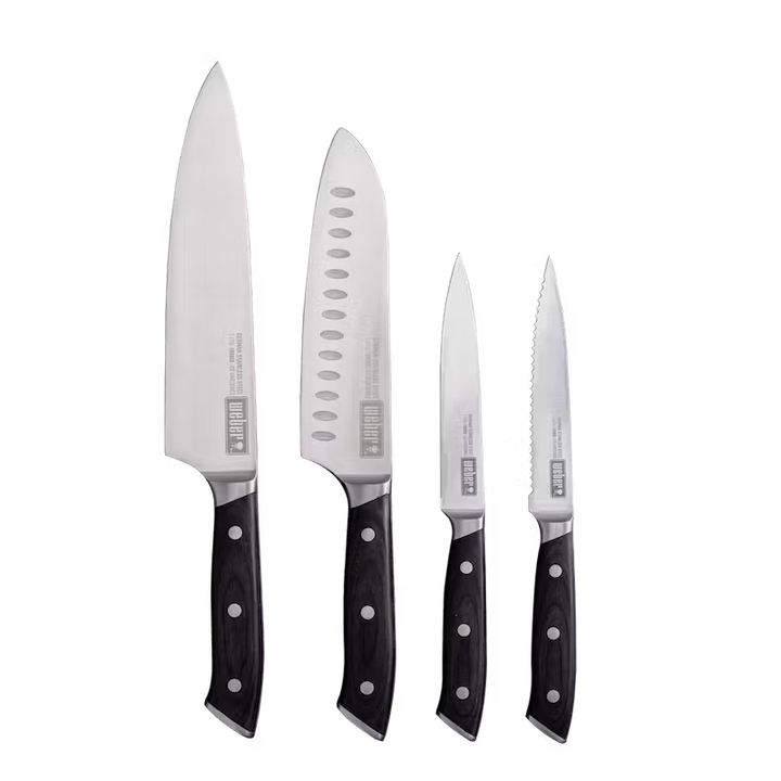 Weber Everyday Knife 4 Piece Set | Knives NZ | Weber NZ | Accessories, BBQ Accessories, BBQ Tools, Knives | Outdoor Concepts