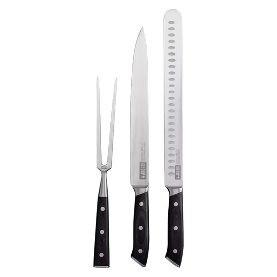 Weber Carving Knife 3 Piece Set | Knives NZ | Weber NZ | Accessories,BBQ Accessories,BBQ Tools,Knives | Outdoor Concepts