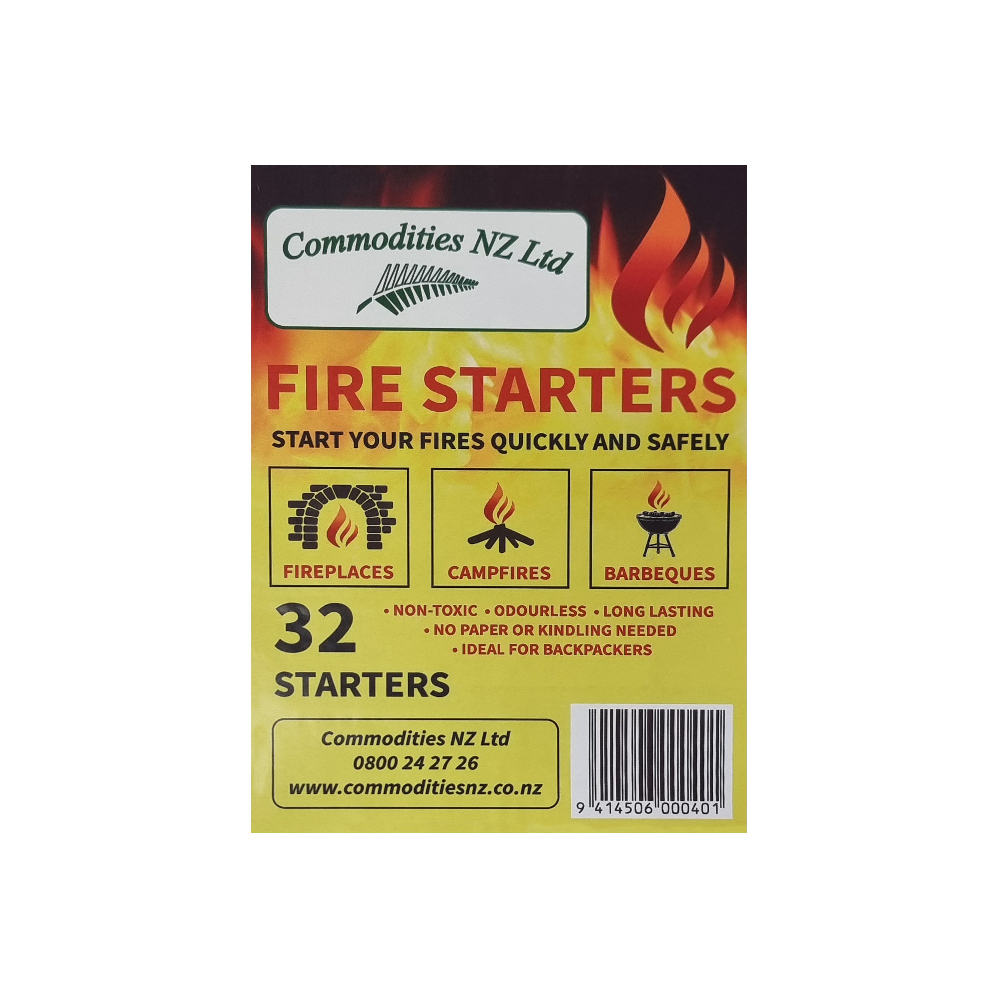 EZI Lite Natural Fire Starters | Charcoal NZ | EZI Lite NZ | Accessories,fire starter,Fuels | Outdoor Concepts