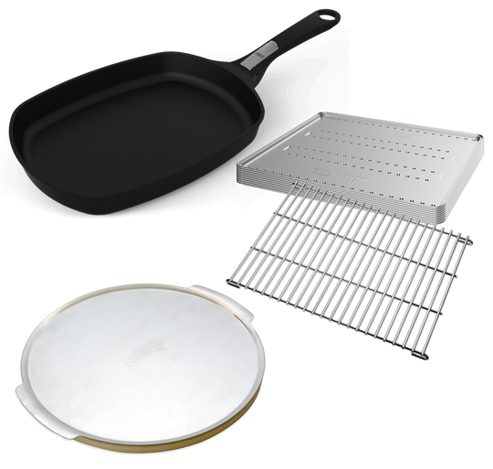 Weber Family Q (Q3000N) Starter Pack | BBQ Hotplates, Griddles, Racks & Baskets NZ | Weber NZ | Accessories,BBQ Accessories,BBQ Tools | Outdoor Concepts