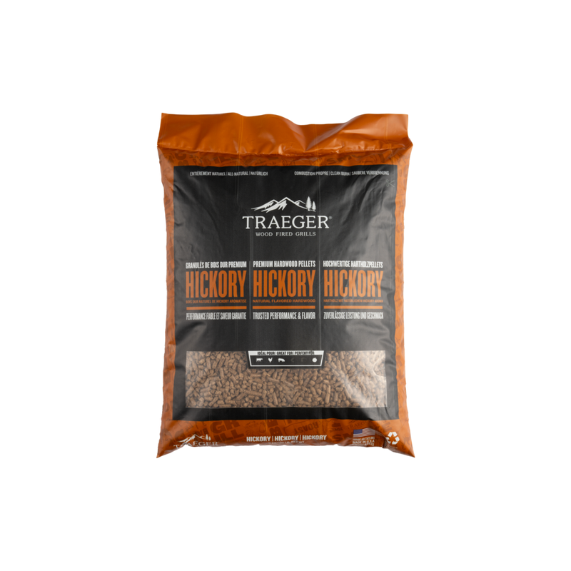 Traeger Hickory Pellets 9kg | BBQ Smoking Chips & Pellets NZ | Traeger NZ | Accessories,BBQ Accessories,Fuels,Pellets | Outdoor Concepts
