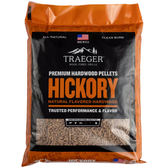 Traeger Hickory Pellets 9kg | BBQ Smoking Chips & Pellets NZ | Traeger NZ | Accessories,BBQ Accessories,Fuels,Pellets | Outdoor Concepts