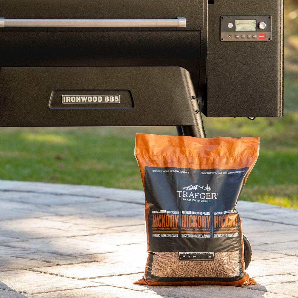 Traeger Hickory Pellets 9kg | BBQ Smoking Chips & Pellets NZ | Traeger NZ | Accessories,BBQ Accessories,Fuels,Pellets | Outdoor Concepts