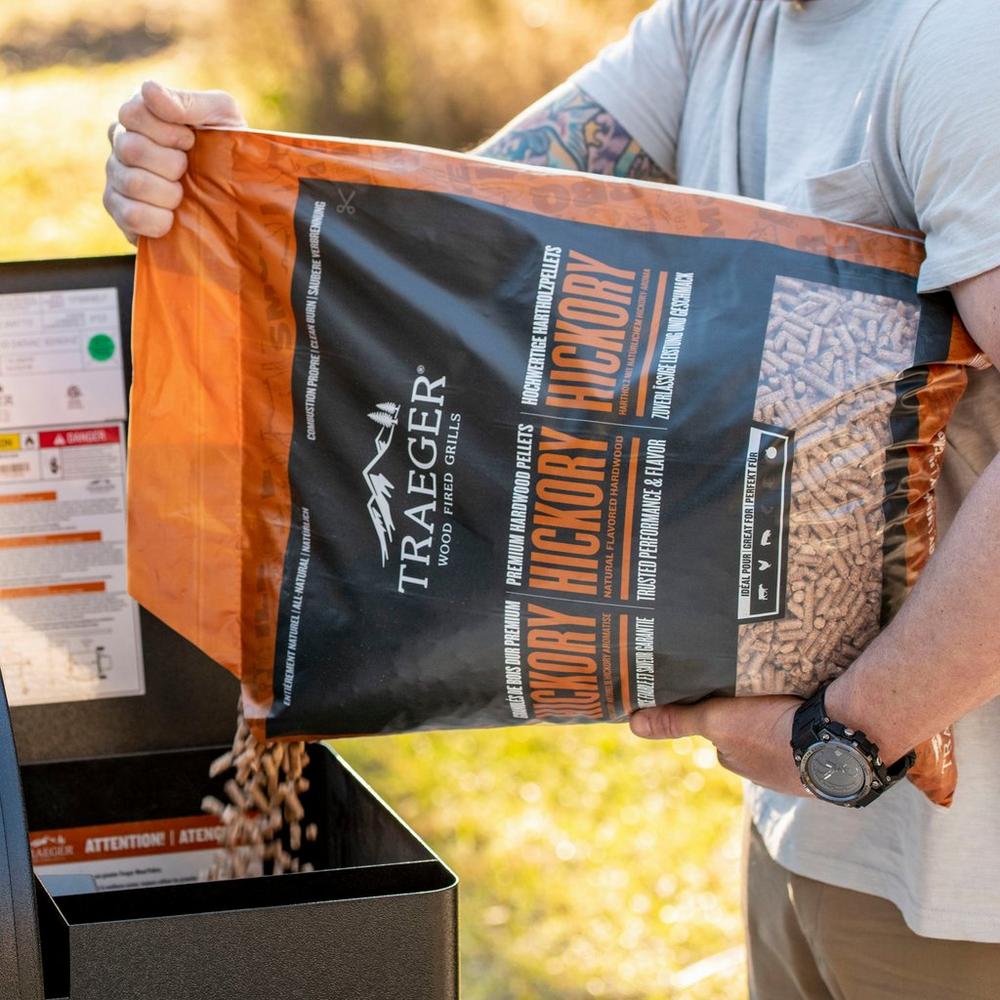 Traeger Hickory Pellets 9kg | BBQ Smoking Chips & Pellets NZ | Traeger NZ | Accessories,BBQ Accessories,Fuels,Pellets | Outdoor Concepts