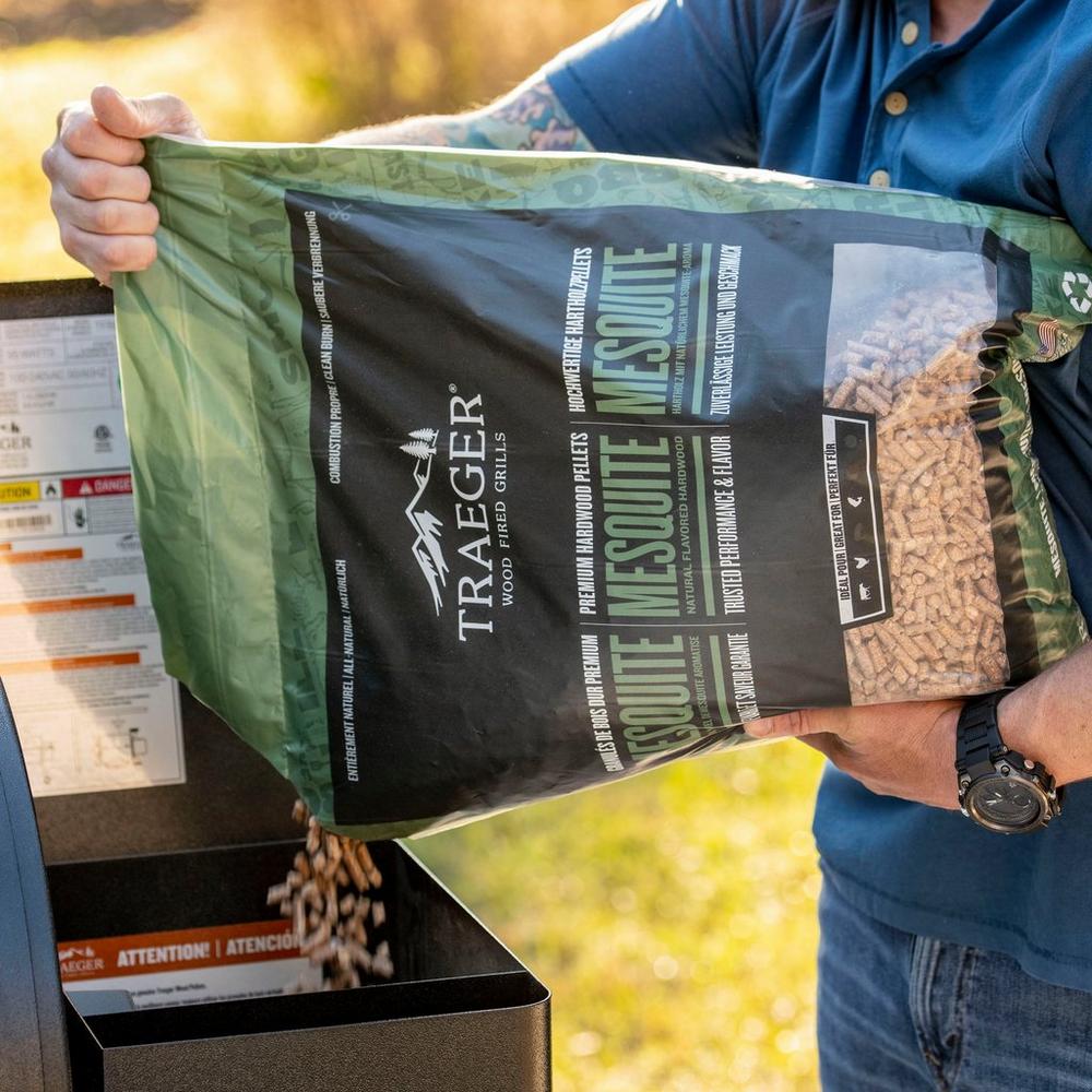 Traeger Mesquite Pellets 9kg | BBQ Smoking Chips & Pellets NZ | Traeger NZ | Accessories,BBQ Accessories,Fuels,Pellets | Outdoor Concepts