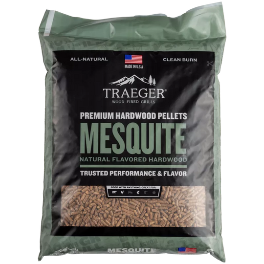 Traeger Mesquite Pellets 9kg | BBQ Smoking Chips & Pellets NZ | Traeger NZ | Accessories,BBQ Accessories,Fuels,Pellets | Outdoor Concepts