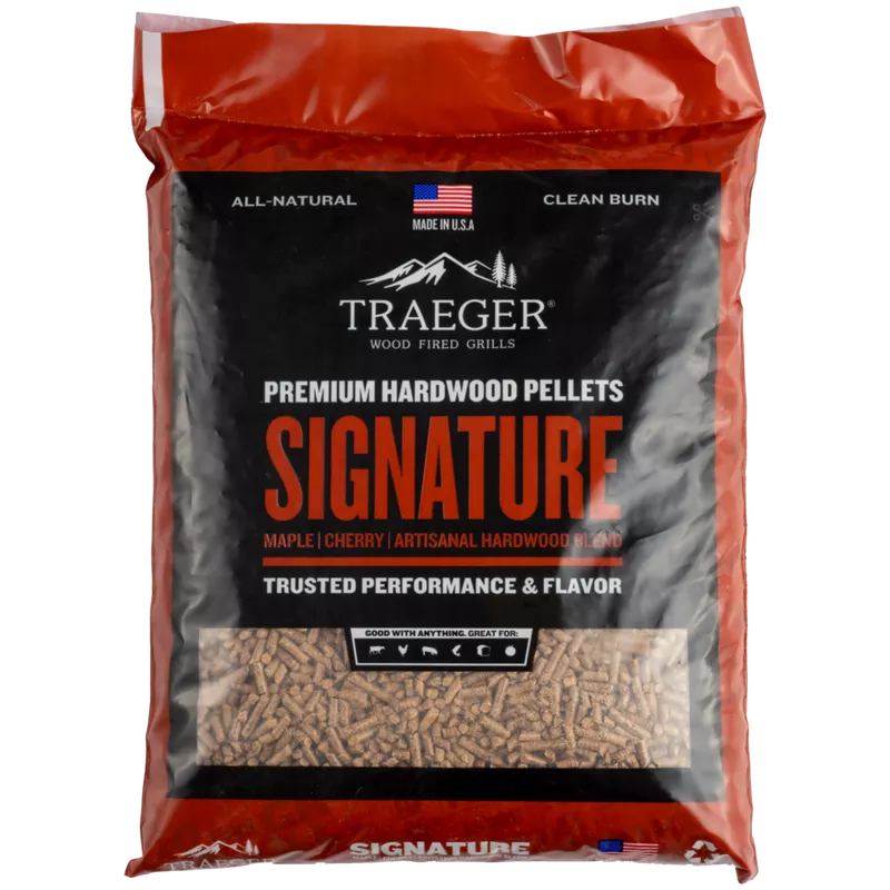 Traeger Signature Blend Pellets 9kg | BBQ Smoking Chips & Pellets NZ | Traeger NZ | Accessories,BBQ Accessories,Fuels,Pellets | Outdoor Concepts