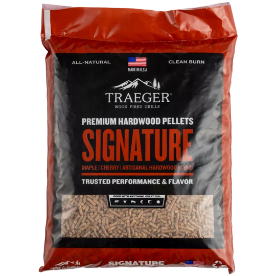 Traeger Signature Blend Pellets 9kg | BBQ Smoking Chips & Pellets NZ | Traeger NZ | Accessories,BBQ Accessories,Fuels,Pellets | Outdoor Concepts
