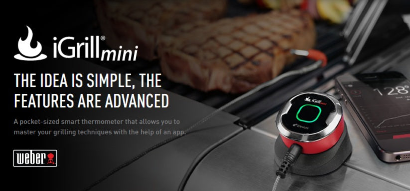 Weber iGrill Mini Bluetooth Thermometer | BBQ Meat Thermometers NZ | Weber NZ | Accessories,BBQ Accessories,Thermometer | Outdoor Concepts