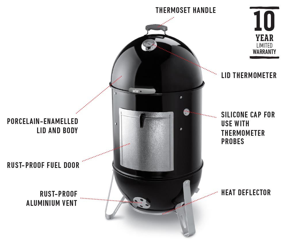 Weber 57cm Smokey Mountain | Smokers & Charcoal BBQs NZ | Weber NZ | BBQ,Smokers | Outdoor Concepts