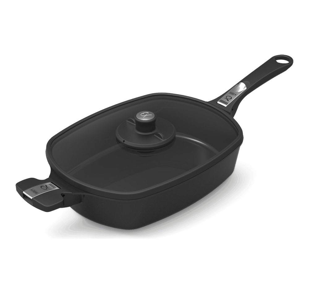 Weber Q Ware Casserole Dish Small | BBQ Skillets & Frying Pans NZ | Weber NZ | Accessories,BBQ Accessories,cooking surface | Outdoor Concepts