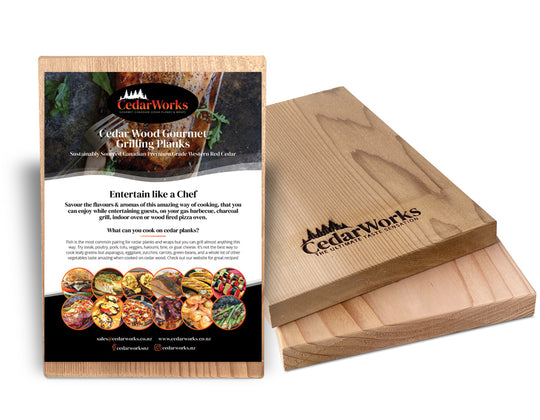 Cedar Grilling Plank - 20cm (2 pack) | Cutting Boards NZ | CedarWorks NZ | Accessories,BBQ Accessories,Cutting Board | Outdoor Concepts