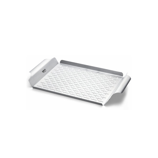Weber Stainless Grill Pan Large | BBQ Skillets & Frying Pans NZ | Weber NZ | Accessories,BBQ Accessories,Cooking surface | Outdoor Concepts