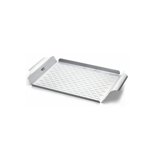 Weber Stainless Grill Pan Large | BBQ Skillets & Frying Pans NZ | Weber NZ | Accessories,BBQ Accessories,Cooking surface | Outdoor Concepts