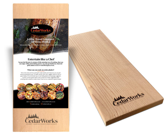 Cedar Grilling Plank - 38cm (2 pack) | Cutting Boards NZ | CedarWorks NZ | Accessories,BBQ Accessories,Cutting Board | Outdoor Concepts