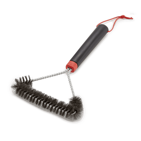 Weber Small 3-Sided Grill Brush | BBQ Oven & Grill Cleaners NZ | Weber NZ | Accessories,BBQ Accessories,BBQ Tools,cleaning | Outdoor Concepts