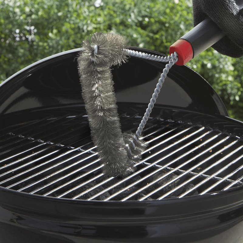 Weber Small 3-Sided Grill Brush | BBQ Oven & Grill Cleaners NZ | Weber NZ | Accessories,BBQ Accessories,BBQ Tools,cleaning | Outdoor Concepts