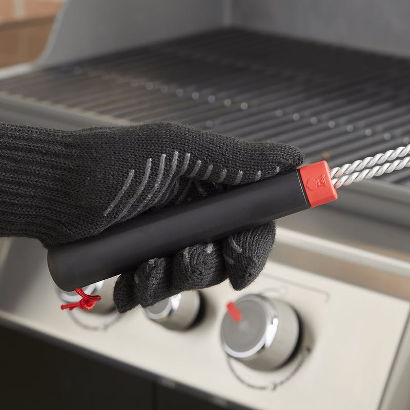 Weber Large 3-Sided Grill Brush | BBQ Oven & Grill Cleaners NZ | Weber NZ | Accessories,BBQ Accessories,cleaning | Outdoor Concepts
