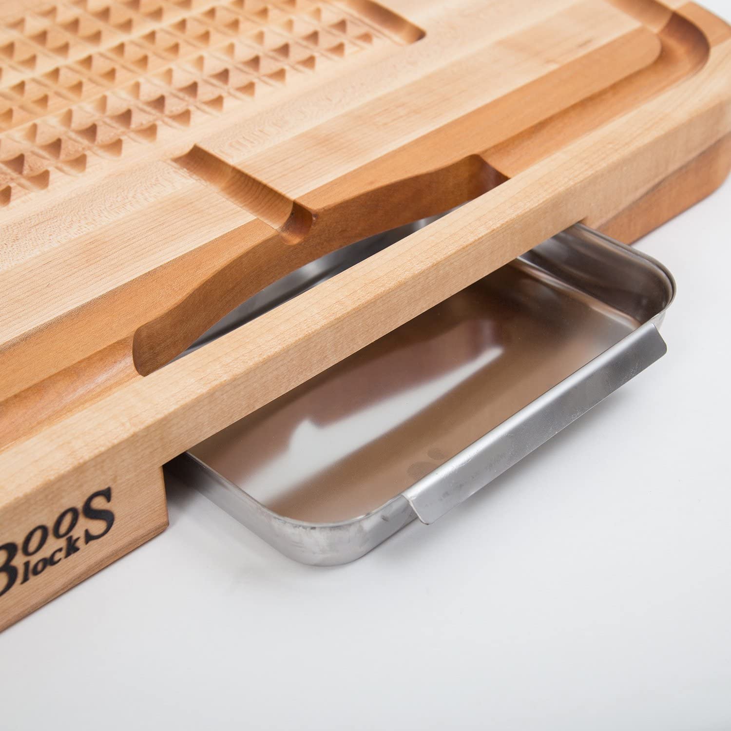 Boos Block Carving Collection Reversible Maple Cutting Board with Juice Groove and Pan | Cutting Boards NZ | John Boos & Co. NZ | Accessories,BBQ Accessories,Cutting Board | Outdoor Concepts