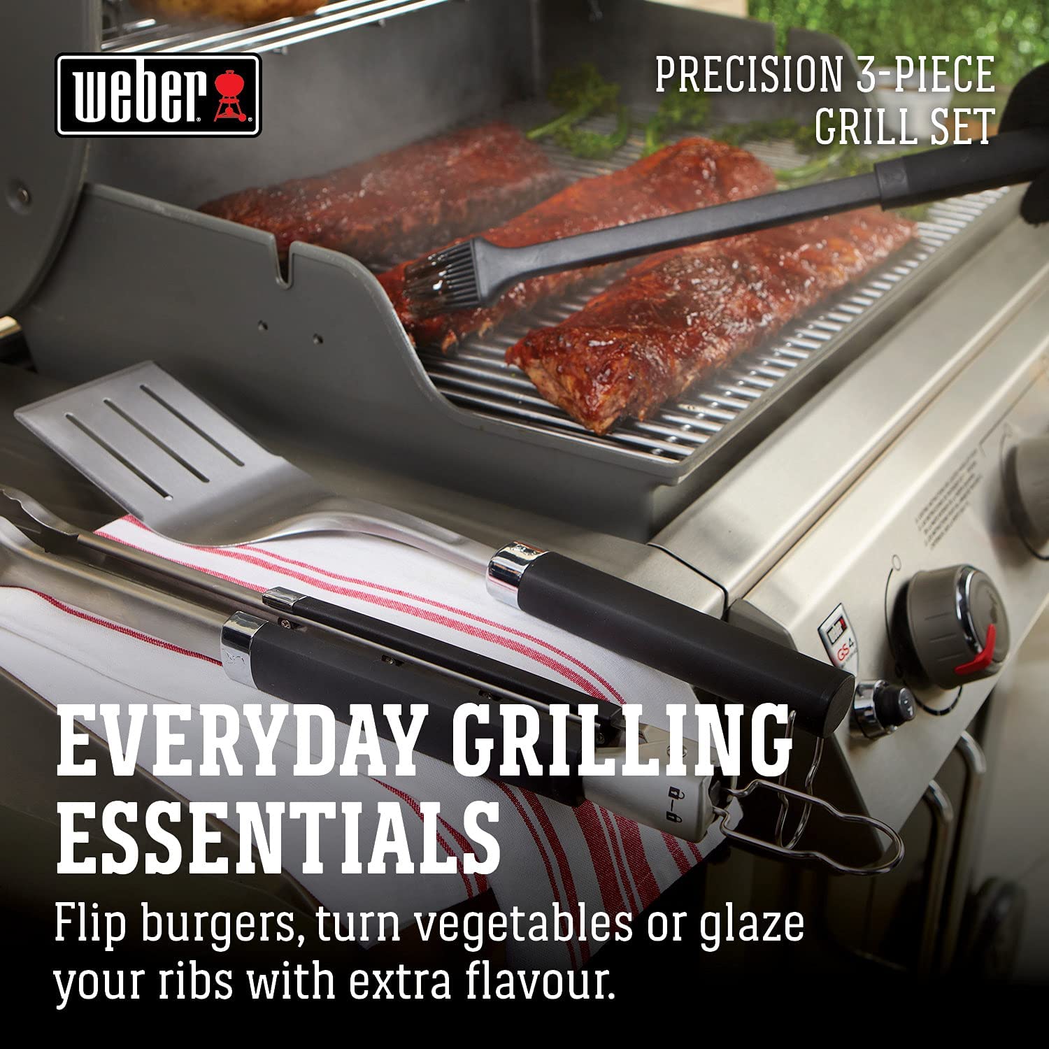 Weber Precision 3 Piece Grill Tool Set | BBQs Accessories NZ | Weber NZ | Accessories,BBQ Tools | Outdoor Concepts
