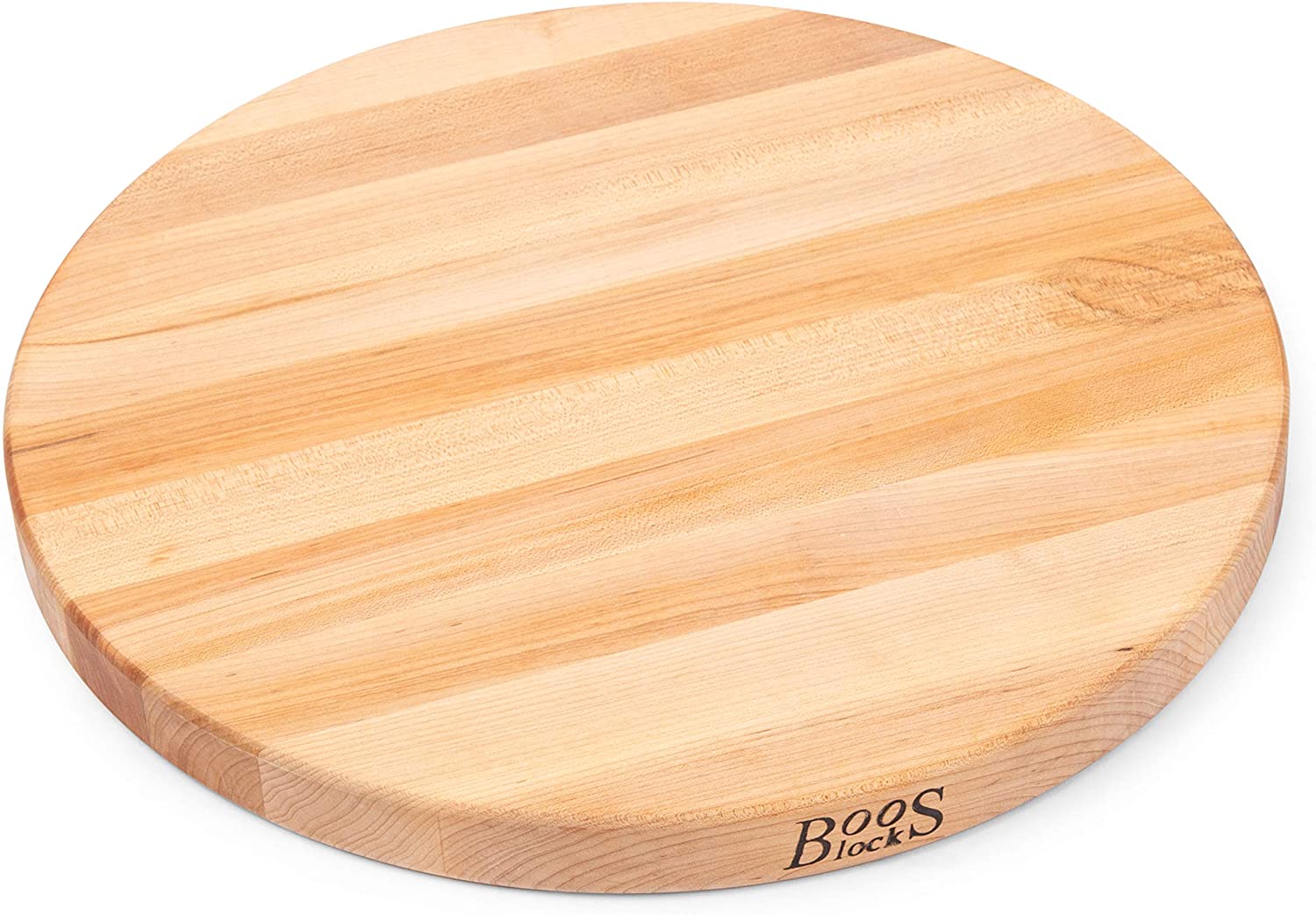 Boos Block Maple Wood Edge Grain Reversible Round Cutting Board - 46cm x 4cm | Cutting Boards NZ | John Boos & Co. NZ | Accessories,BBQ Accessories,Cutting Board | Outdoor Concepts