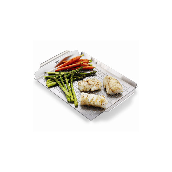 Weber Stainless Grill Pan Large | BBQ Skillets & Frying Pans NZ | Weber NZ | Accessories,BBQ Accessories,Cooking surface | Outdoor Concepts