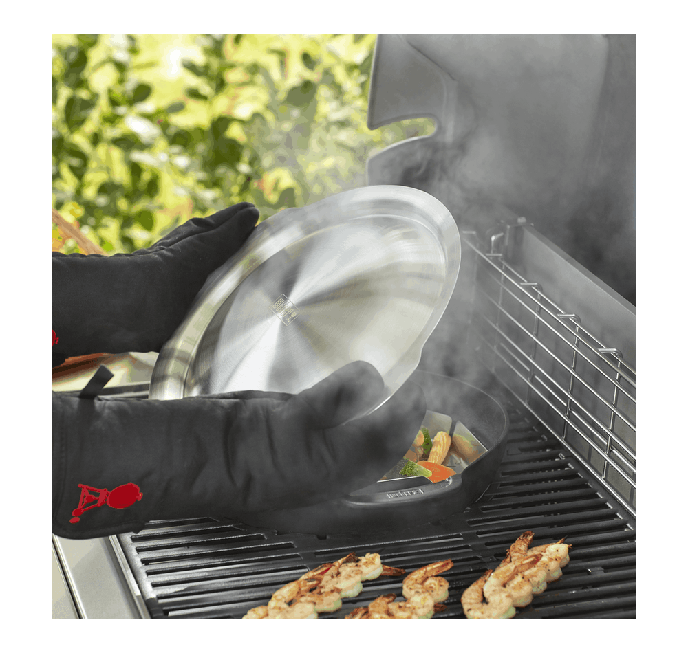 Weber GBS Cast Iron Wok and Steamer | BBQ Skillets & Frying Pans NZ | Weber NZ | Accessories,BBQ Accessories,cooking surface | Outdoor Concepts