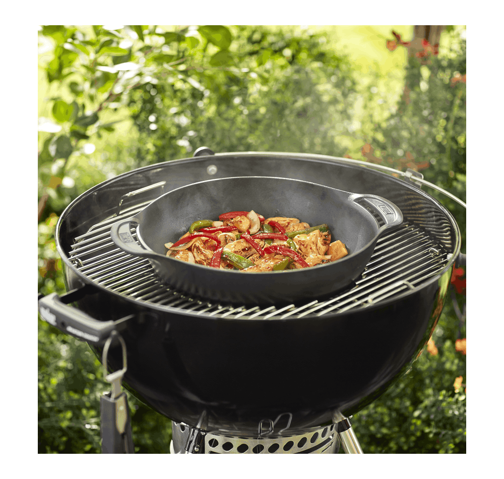 Weber GBS Cast Iron Wok and Steamer | BBQ Skillets & Frying Pans NZ | Weber NZ | Accessories,BBQ Accessories,cooking surface | Outdoor Concepts