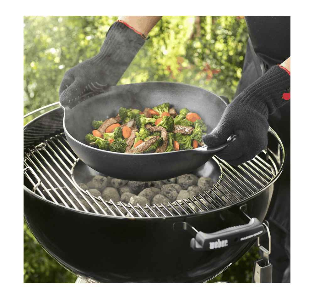 Weber GBS Cast Iron Wok and Steamer | BBQ Skillets & Frying Pans NZ | Weber NZ | Accessories,BBQ Accessories,cooking surface | Outdoor Concepts