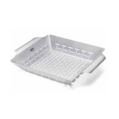 Weber Stainless Vegetable Basket Large | BBQ Hotplates, Griddles, Racks & Baskets NZ | Weber NZ | Accessories,BBQ Accessories,Cooking surface | Outdoor Concepts