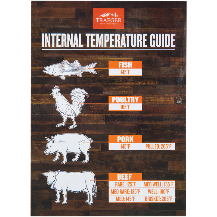Traeger Internal Temperature Guide Magnet | BBQ Accessories NZ | Traeger NZ | Accessories, BBQ Accessories | Outdoor Concepts