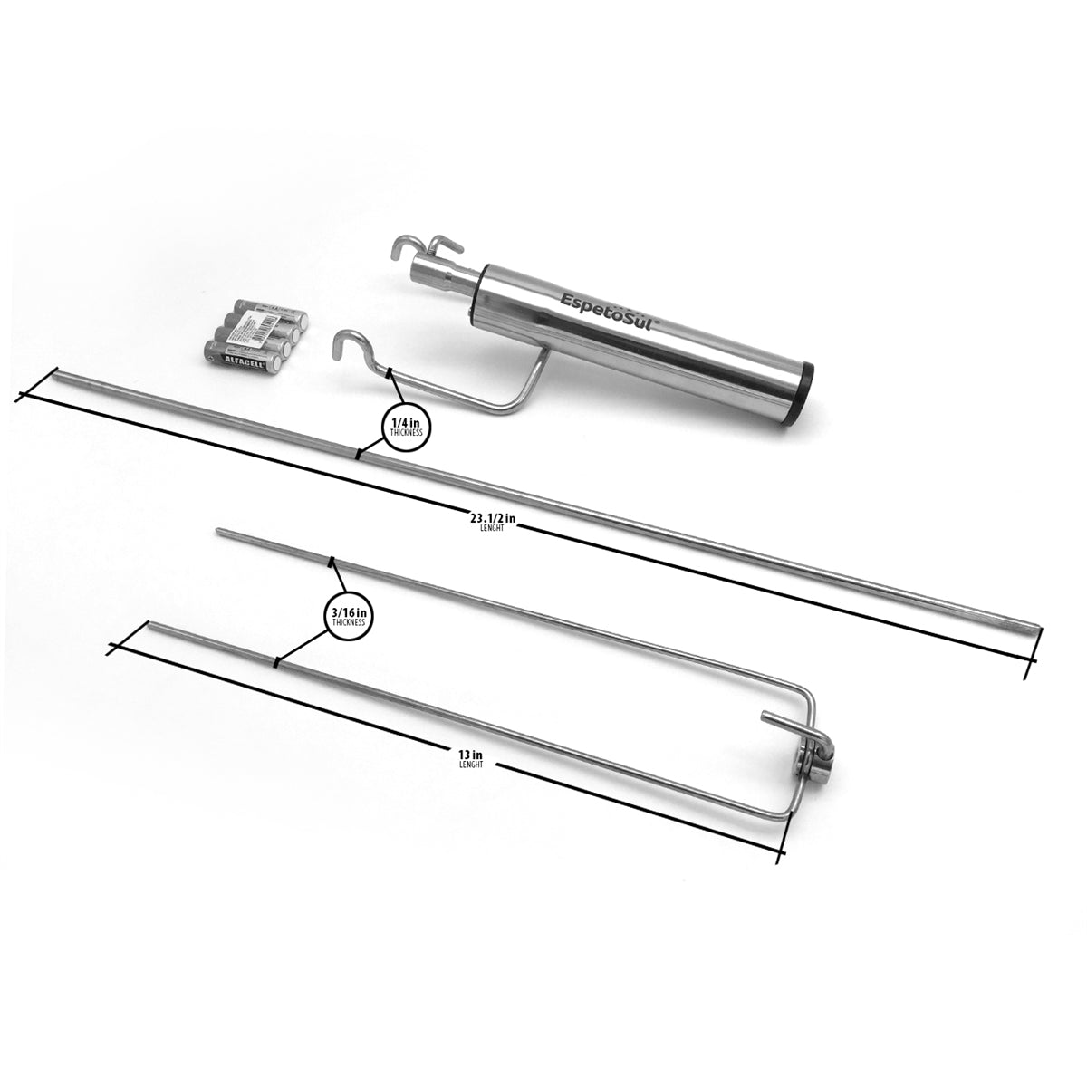 EspetoSul Powered Spinning Barbecue Skewers | BBQ Food Sticks & Skewers NZ | EspetoSul NZ | Accessories,BBQ Accessories,BBQ Tools | Outdoor Concepts