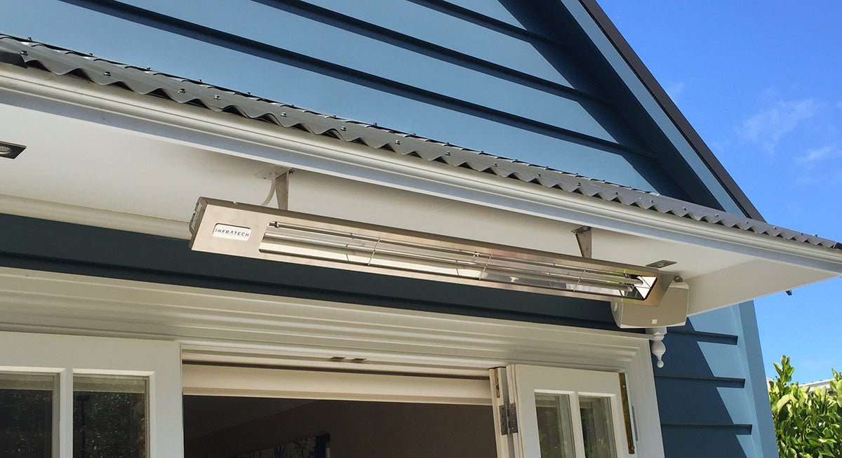 Infratech SL40 4kW Heater Brushed Stainless | Outdoor Heating NZ | Infratech NZ | electric,heater,outdoor,SL-heater,wall mount | Outdoor Concepts