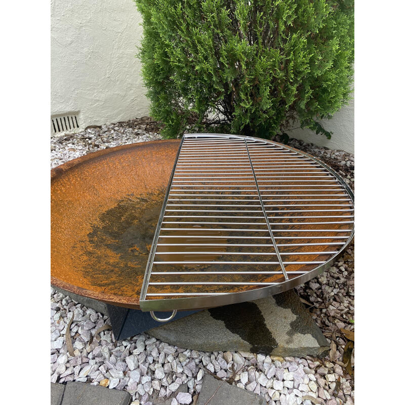 Firepit SS Semi Grill 90cm | Fire Pit NZ | Firepit Company NZ | Accessories,fireplace accessories | Outdoor Concepts