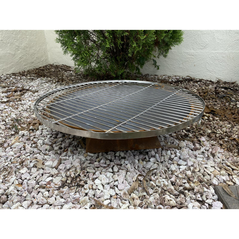 Firepit SS Semi Grill 110cm | Fire Pit NZ | Firepit Company NZ | Accessories,fireplace accessories | Outdoor Concepts