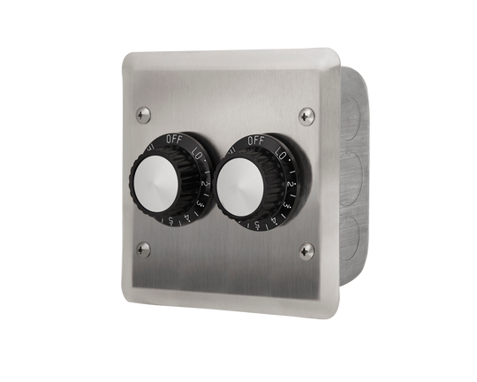 Infratech Dual Regulator with Stainless Steel Wall Plate | Outdoor Heating Accessories NZ | Infratech NZ | electric,heater,outdoor,wall mount | Outdoor Concepts