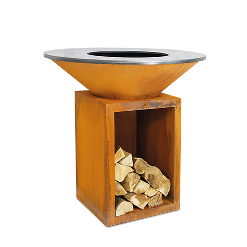 OFYR® 100/100 Corten Storage | Outdoor Fires NZ | Ofyr NZ | BBQ,firepit,Wood Fires | Outdoor Concepts