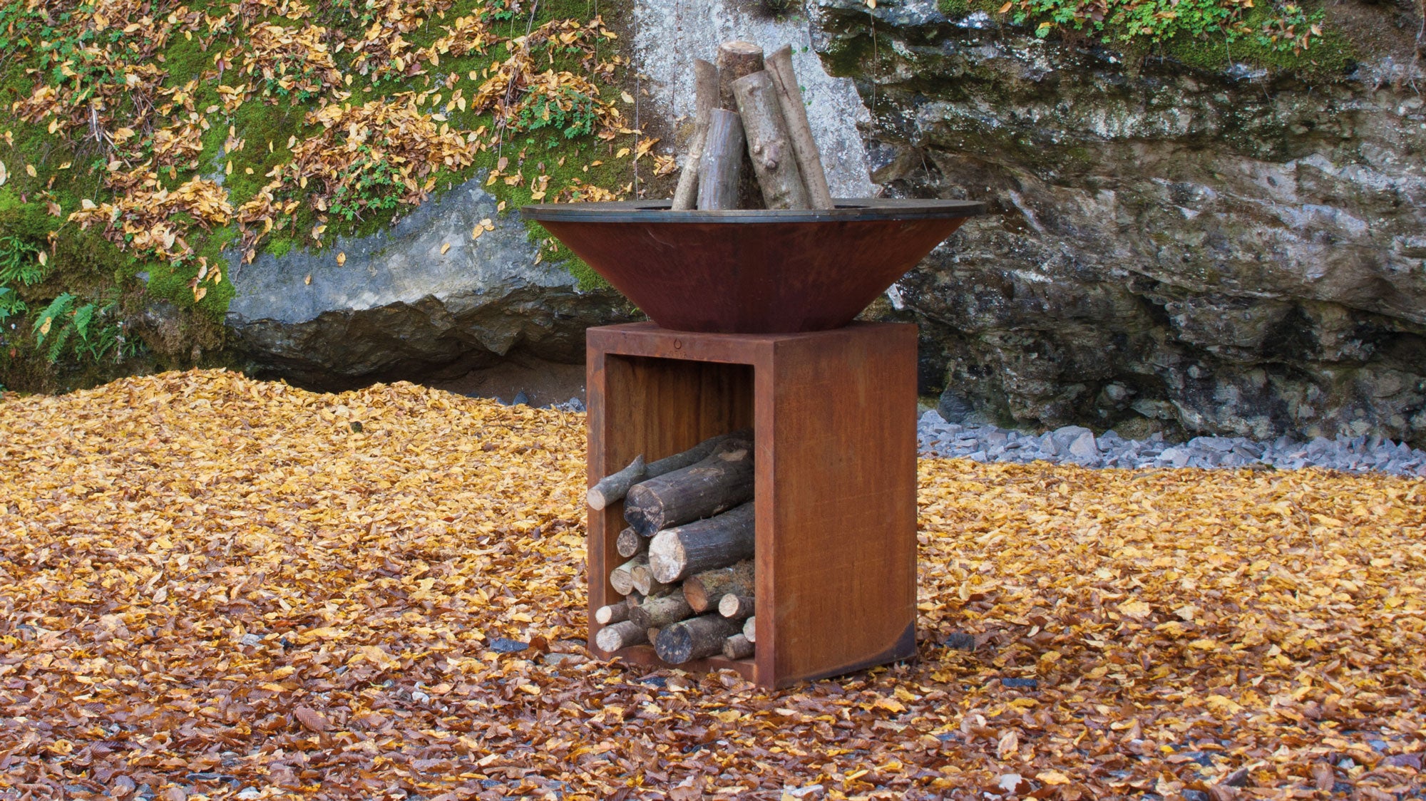 OFYR® 100/100 Corten Storage | Outdoor Fires NZ | Ofyr NZ | BBQ,firepit,Wood Fires | Outdoor Concepts