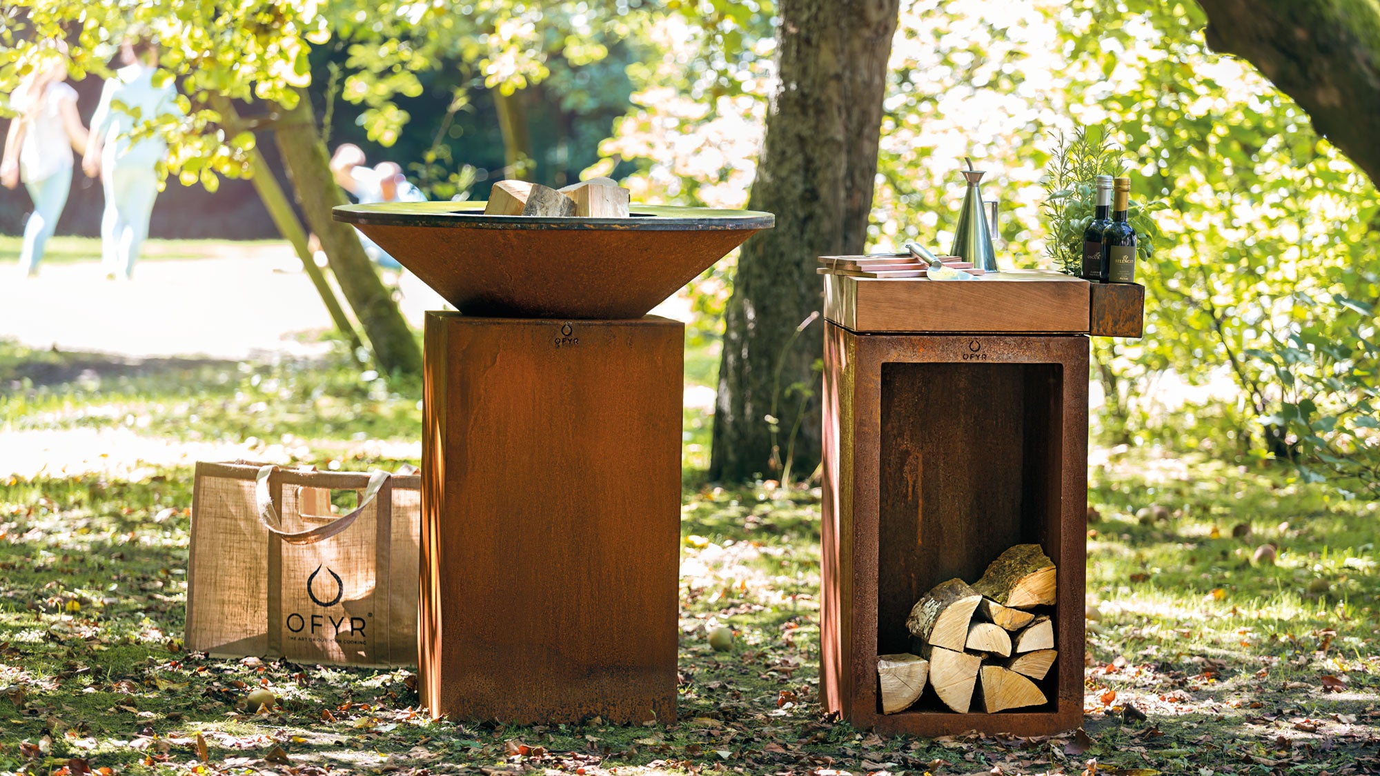 OFYR® Butchers Block Storage | Outdoor Fires NZ | Ofyr NZ | Accessories,fireplace accessories,mobile kitchen | Outdoor Concepts