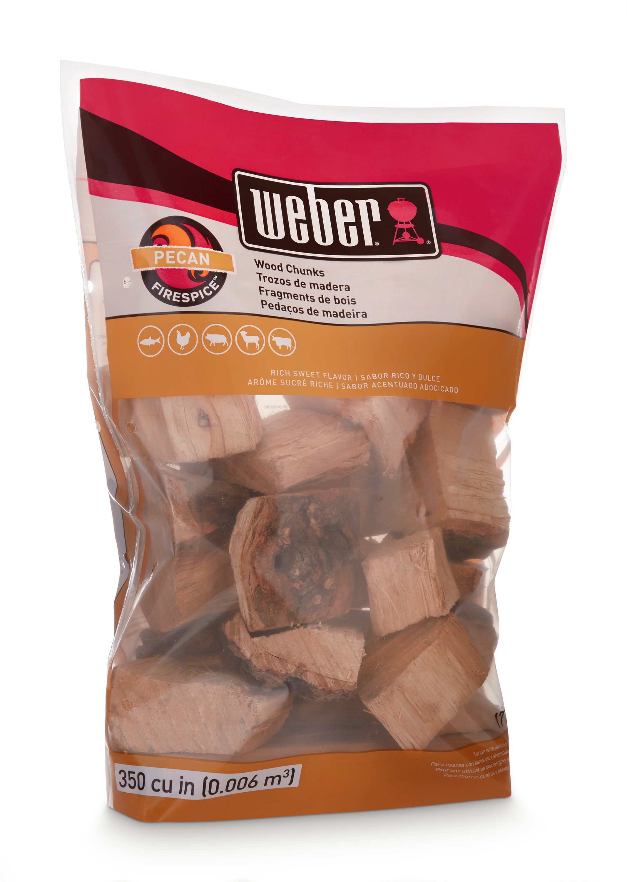 Weber Wood Chunks (1.8kg) | BBQ Smoking Chips & Pellets NZ | Woodchips + NZ | Accessories,BBQ Accessories,Fuels,Wood Chips & Chunks | Outdoor Concepts